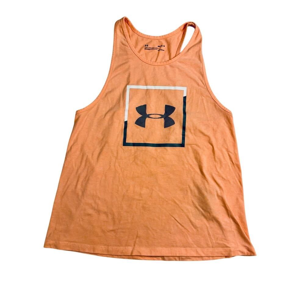 Under Armour loose fit heatgear tank top athletic racer back shirt sz Medium